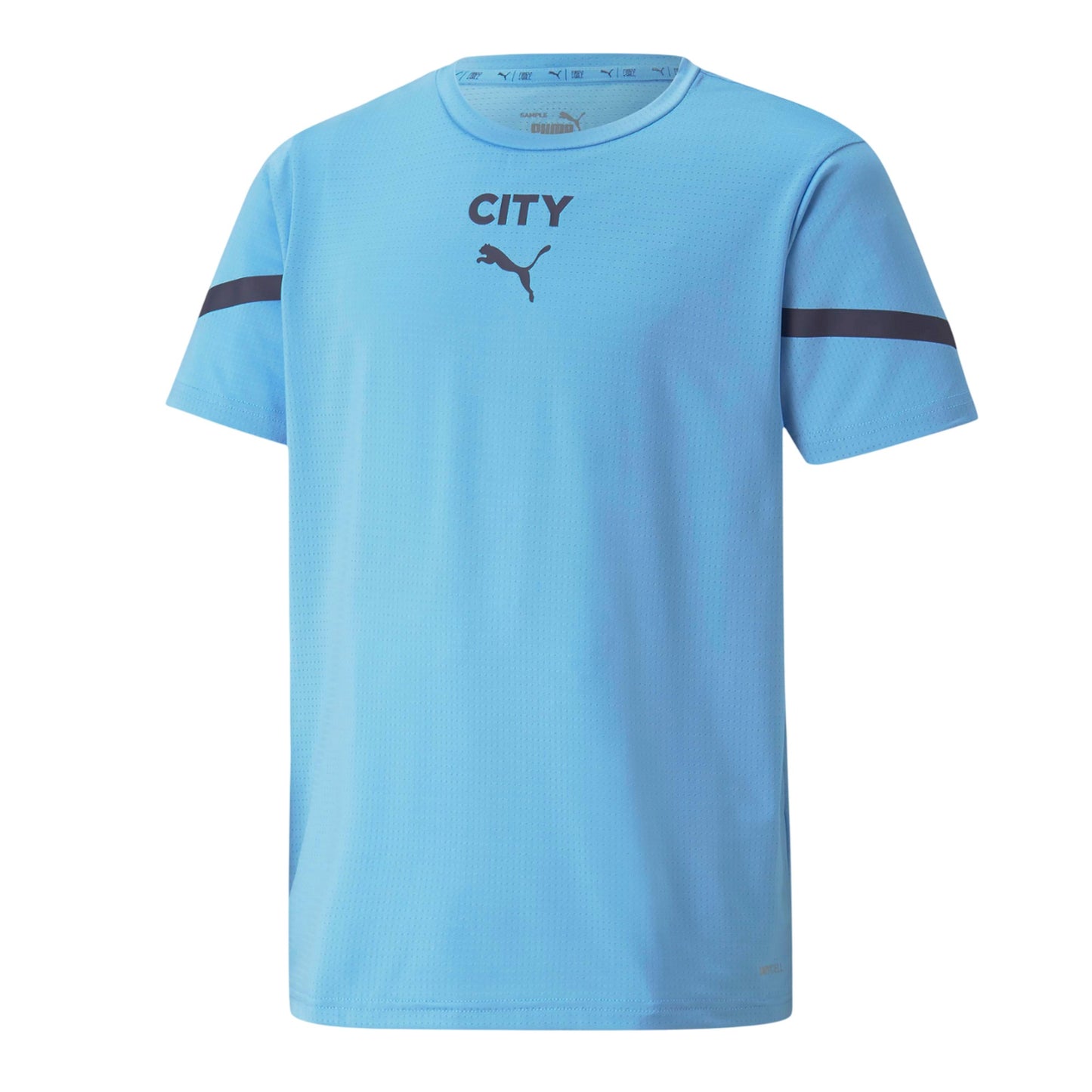 Blue - Front - Puma Childrens-Kids Prematch Manchester City FC Jersey