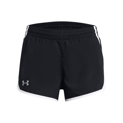 Black - Front - Under Armour Childrens-Kids Fly By Shorts