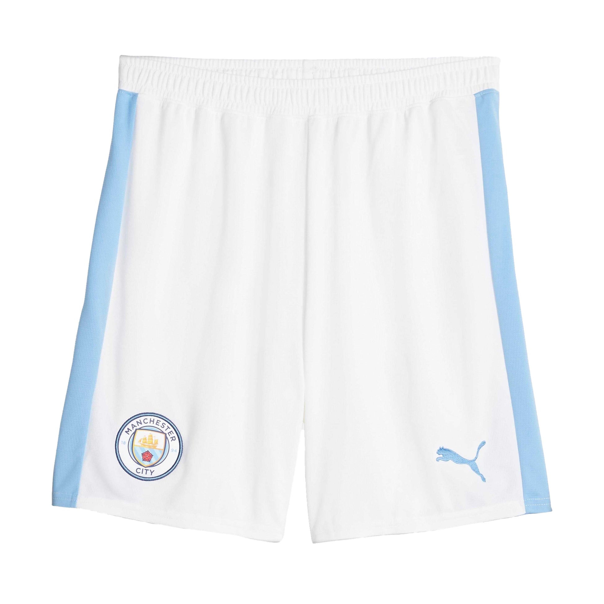 White - Front - Puma Mens Manchester City FC Shorts