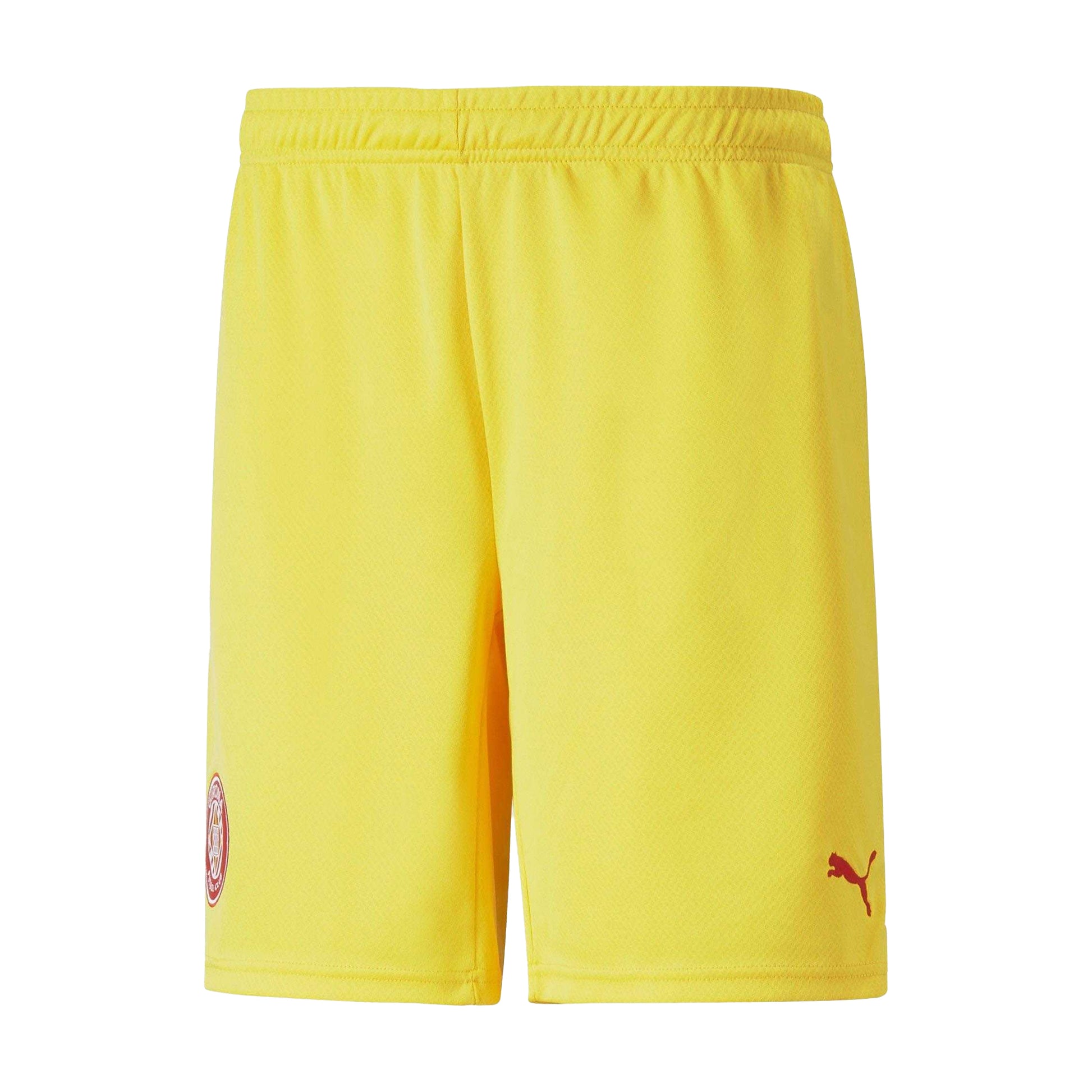 Yellow - Front - Puma Mens Girona Fc Replica Shorts