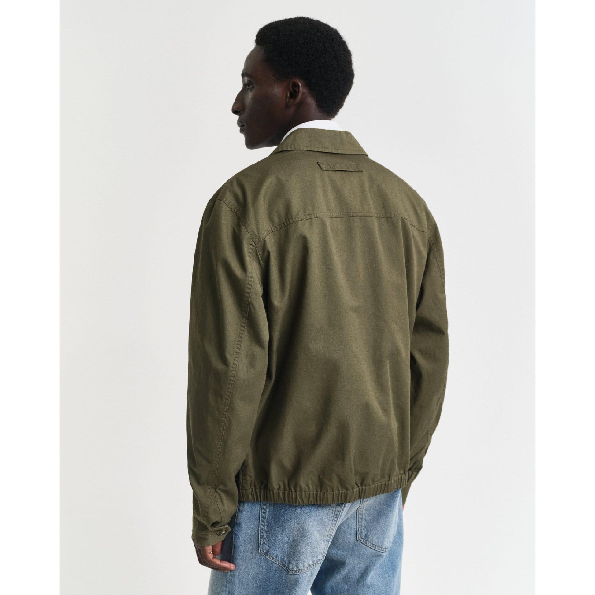 Green - Lifestyle - Gant Mens Cotton Regular Wind Jacket