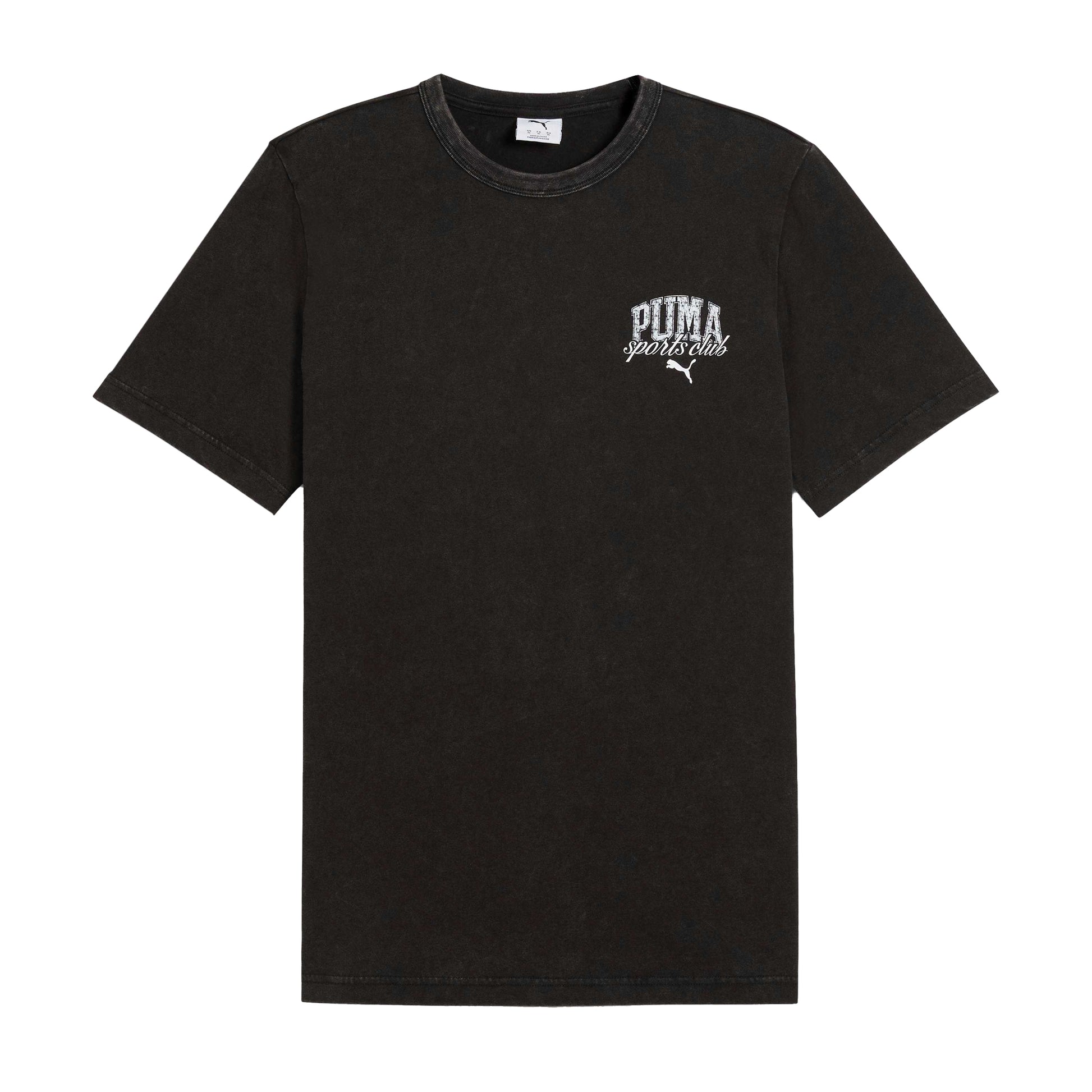 Black - Front - Puma Unisex Adult Class Washed T-Shirt
