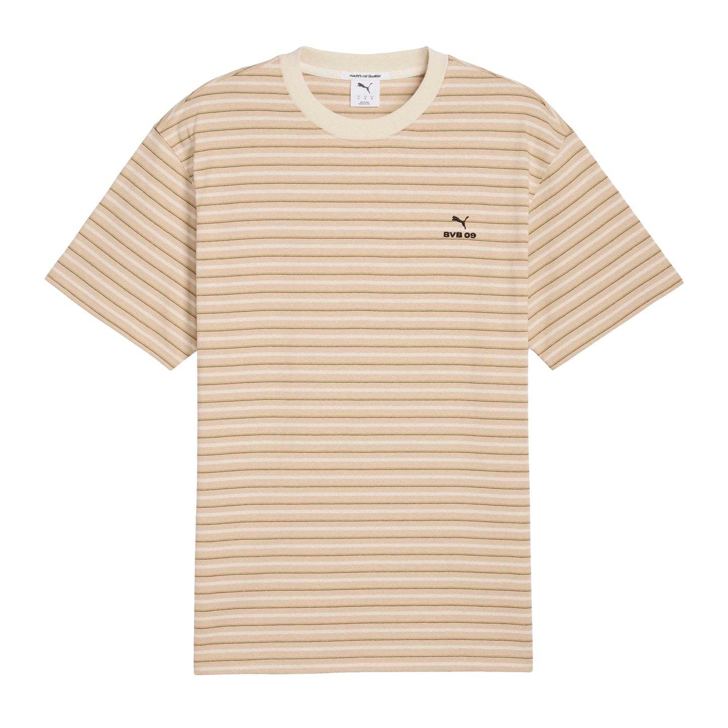 Beige - Front - Puma Unisex Adult Borussia Dortmund MMQ T-Shirt