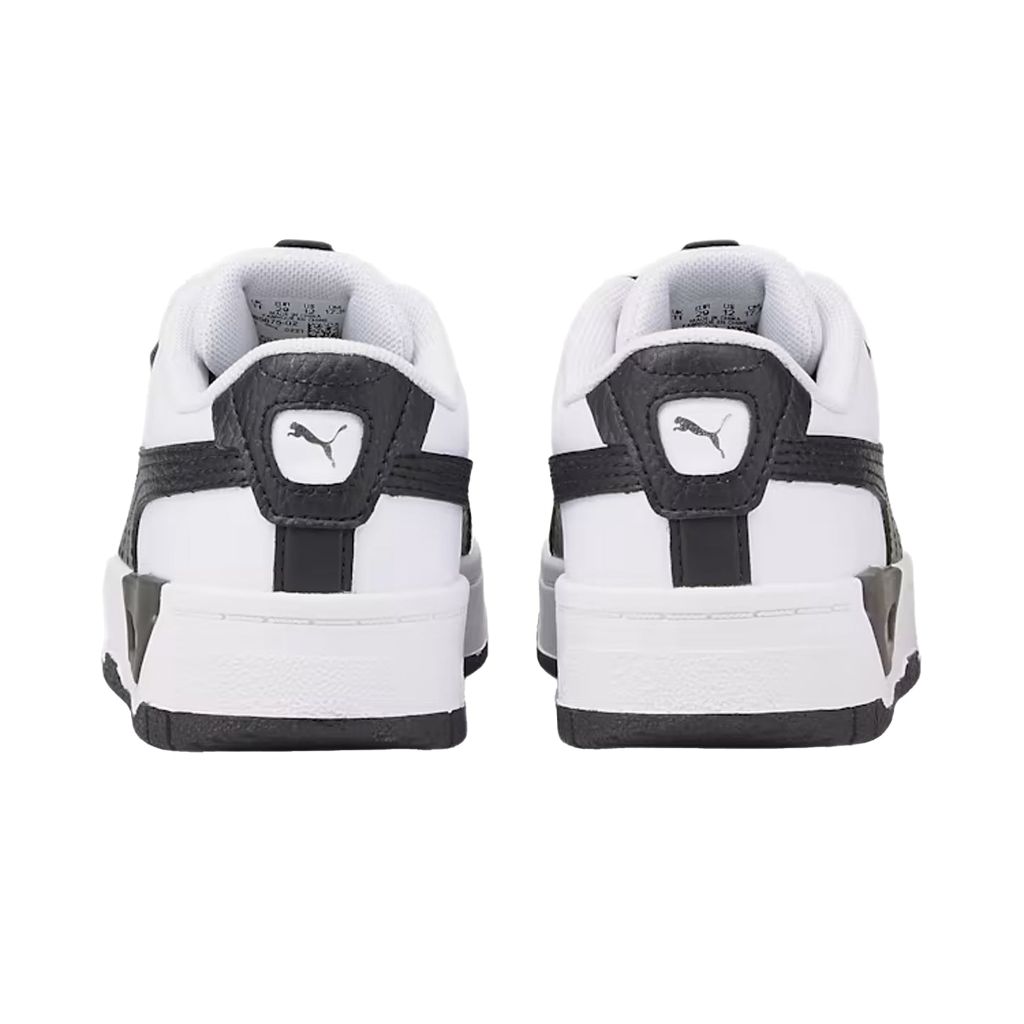 White-Black - Back - Puma Childrens-Kids Cali Dream Leather Trainers