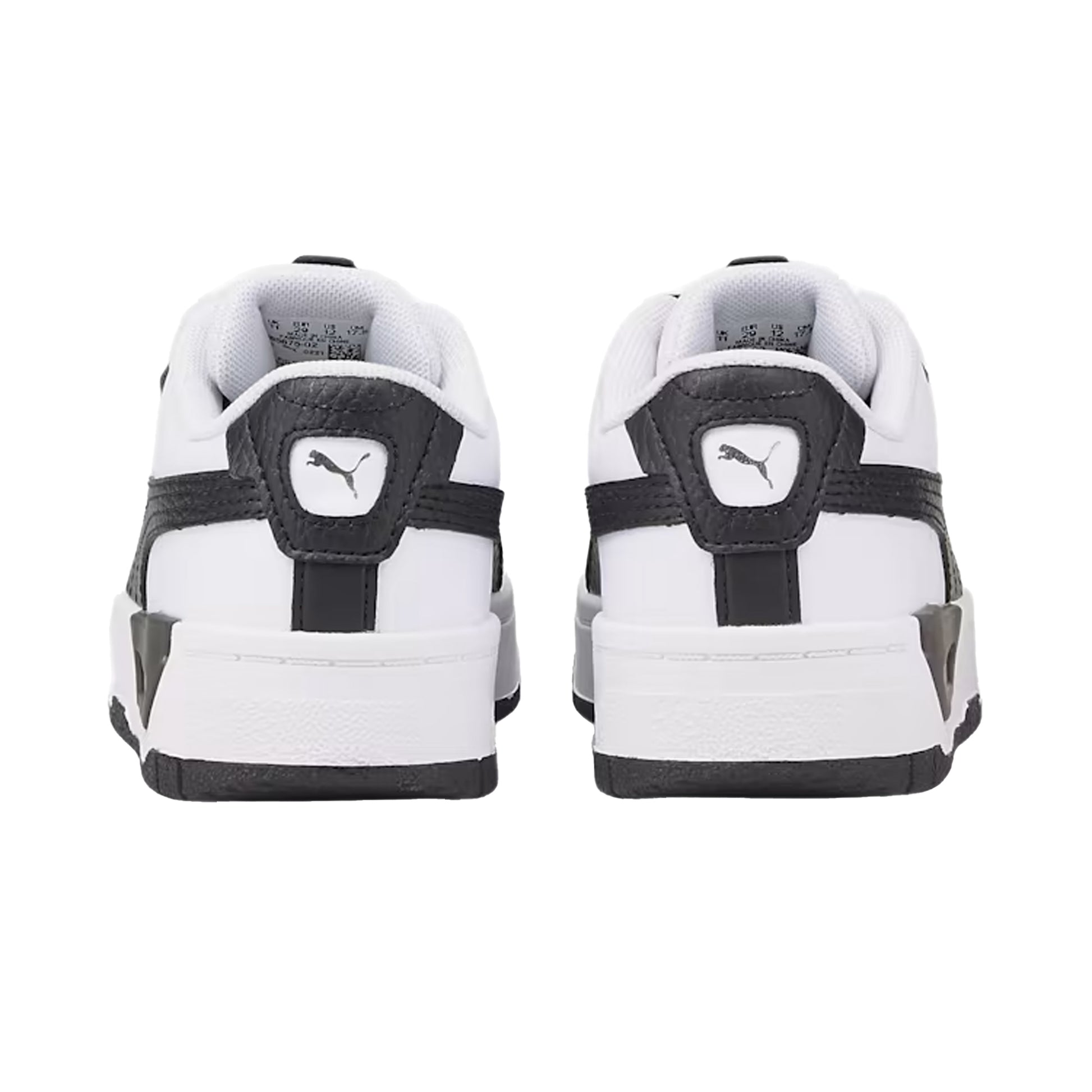 White-Black - Back - Puma Childrens-Kids Cali Dream Leather Trainers