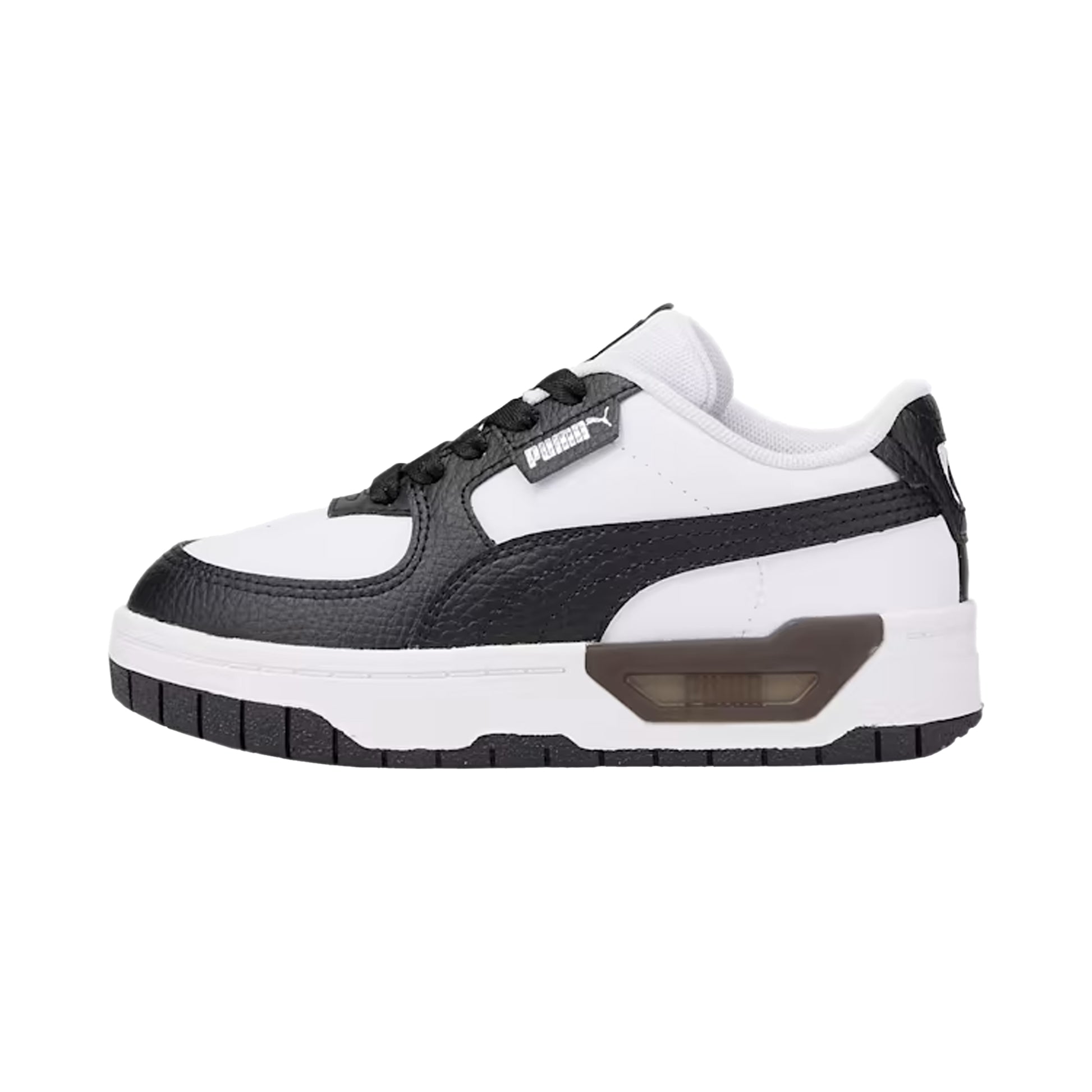 White-Black - Side - Puma Childrens-Kids Cali Dream Leather Trainers