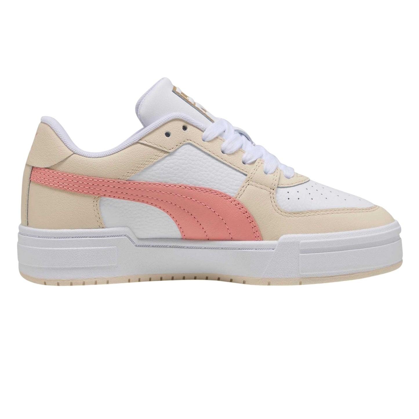 White-Pink - Front - Puma Mens CA Pro Classic II Leather Trainers