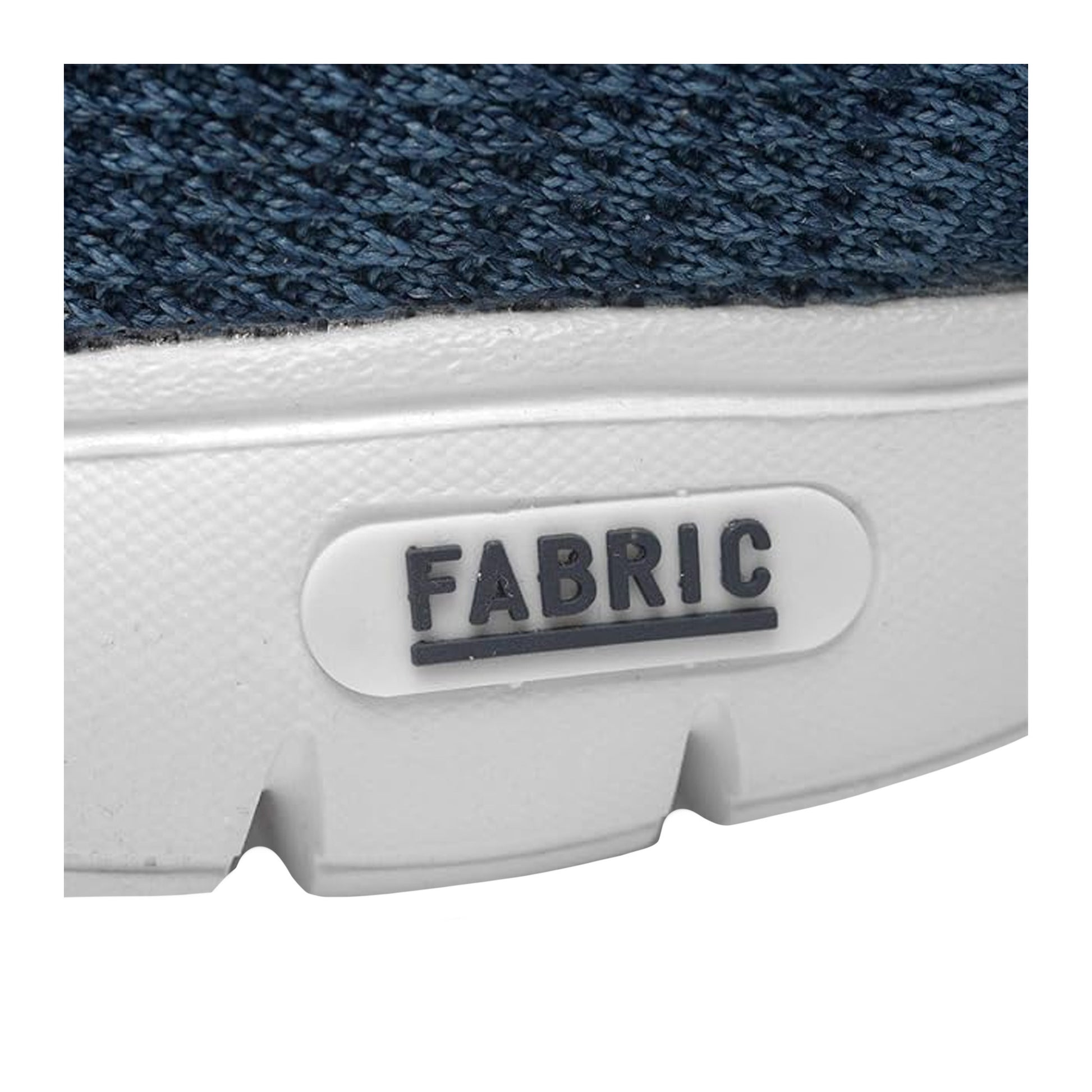 Blue - Pack Shot - Fabric Mens Flyer Woven Stripes Trainers
