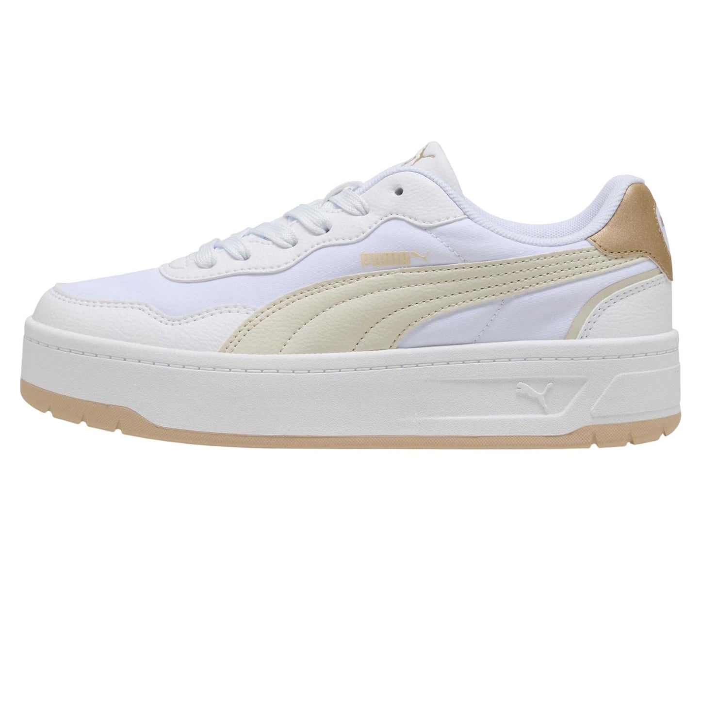 White - Back - Puma Womens-Ladies Lally Skye Aqua Metallic Trainers