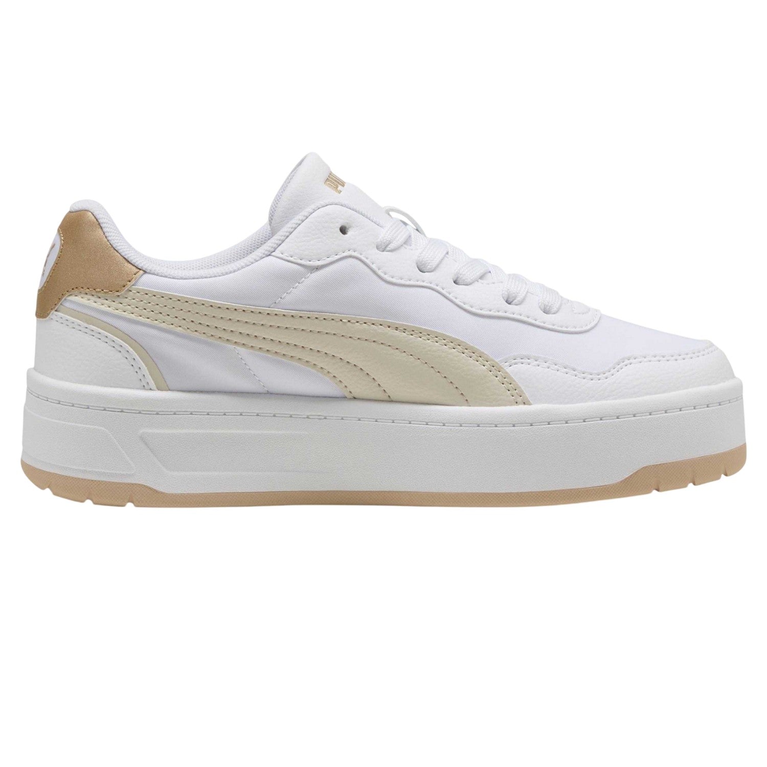 White - Front - Puma Womens-Ladies Lally Skye Aqua Metallic Trainers