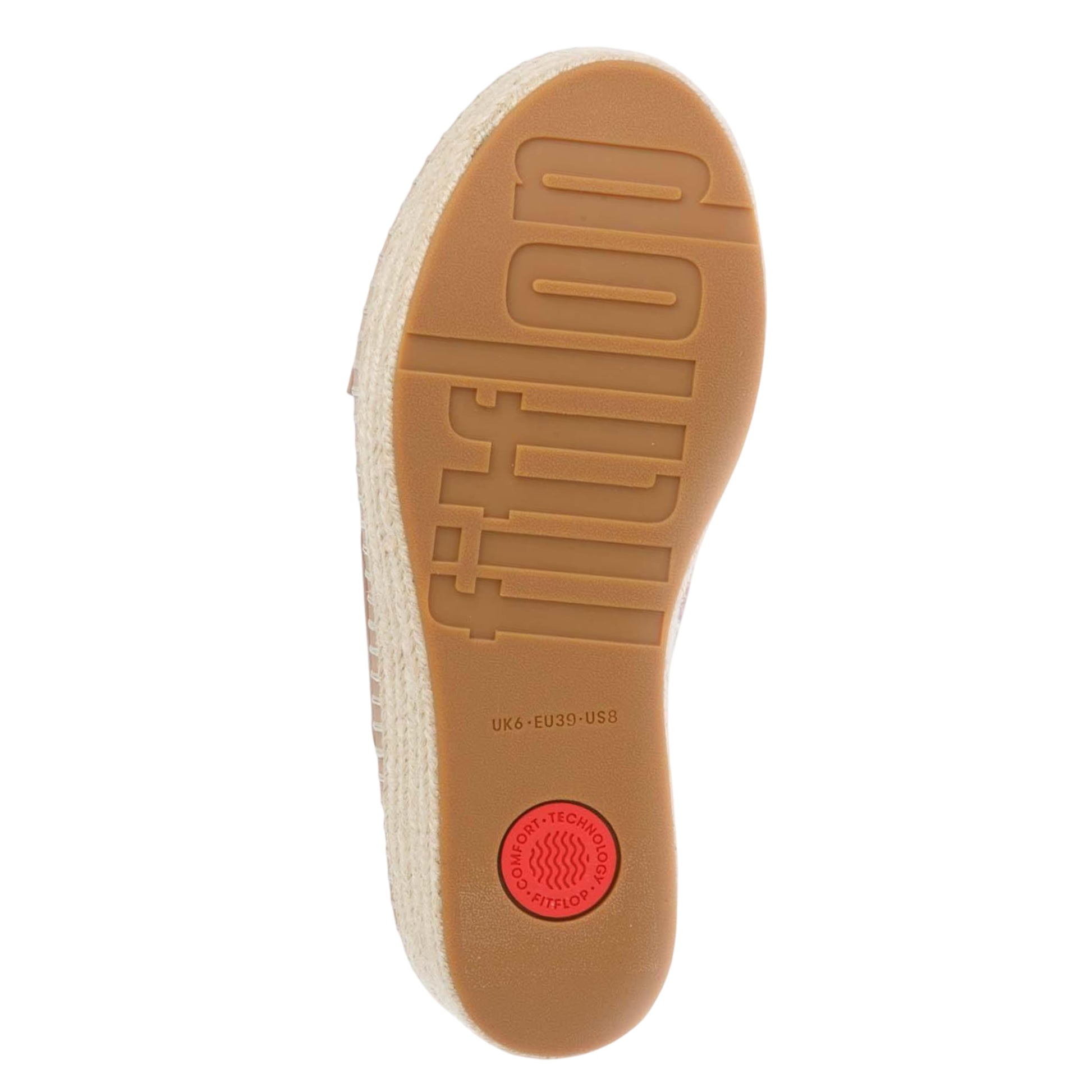 Tan - Lifestyle - FitFlop Womens-Ladies Eloise Leather Cross Strap Wedge Sandals