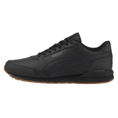 Black - Back - Puma Womens-Ladies St Runner V3 Leather Trainers