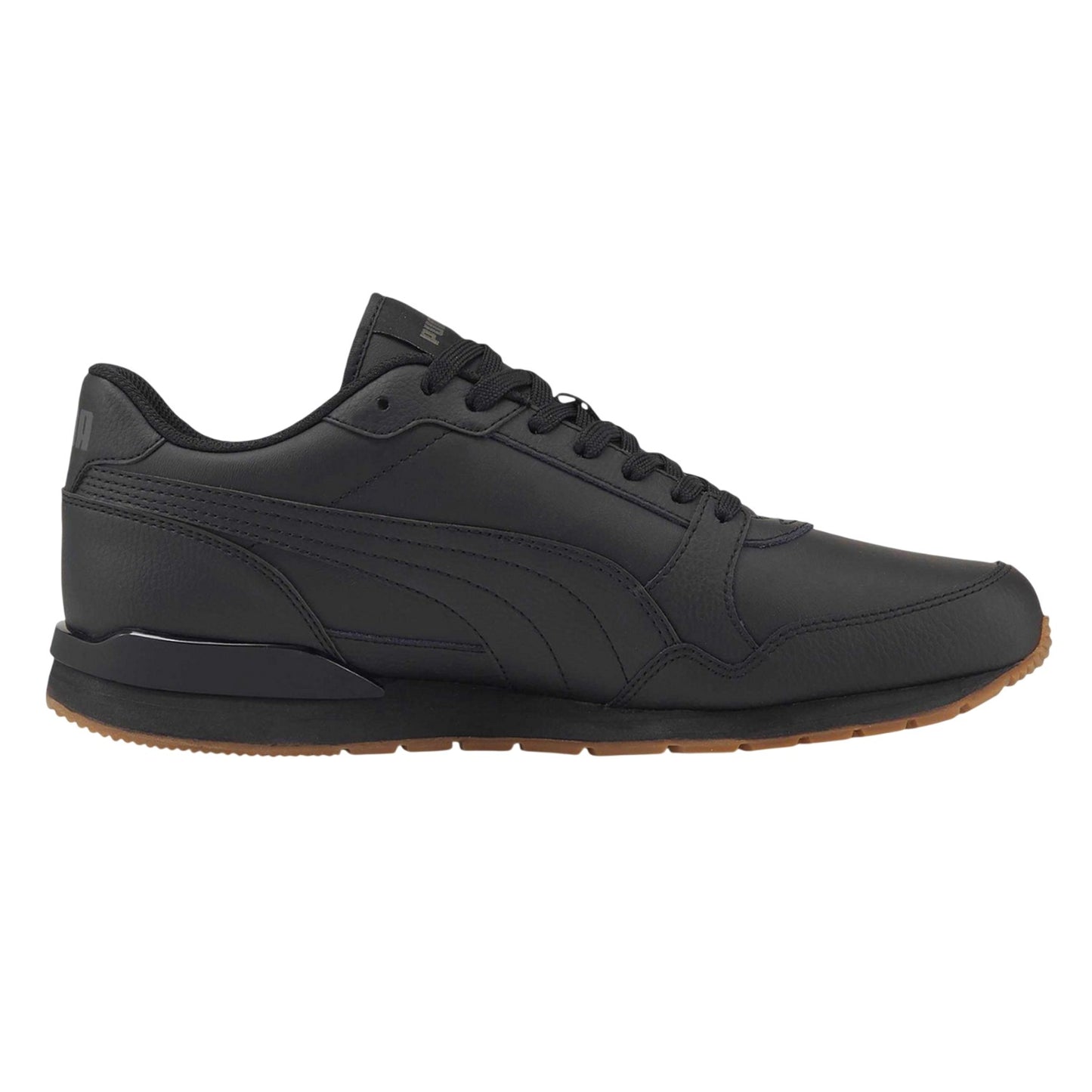 Black - Front - Puma Womens-Ladies St Runner V3 Leather Trainers