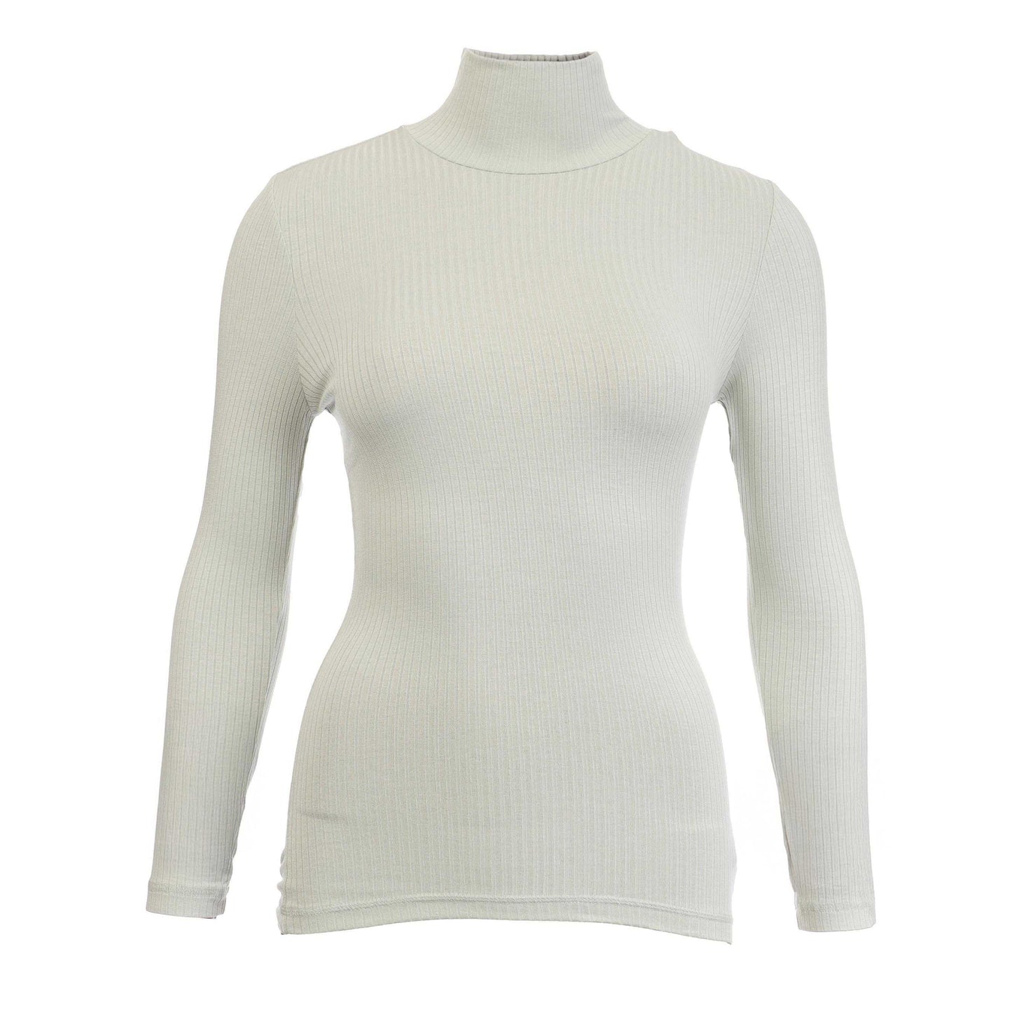Grey - Front - Diesel Womens-Ladies Long-Sleeved Top
