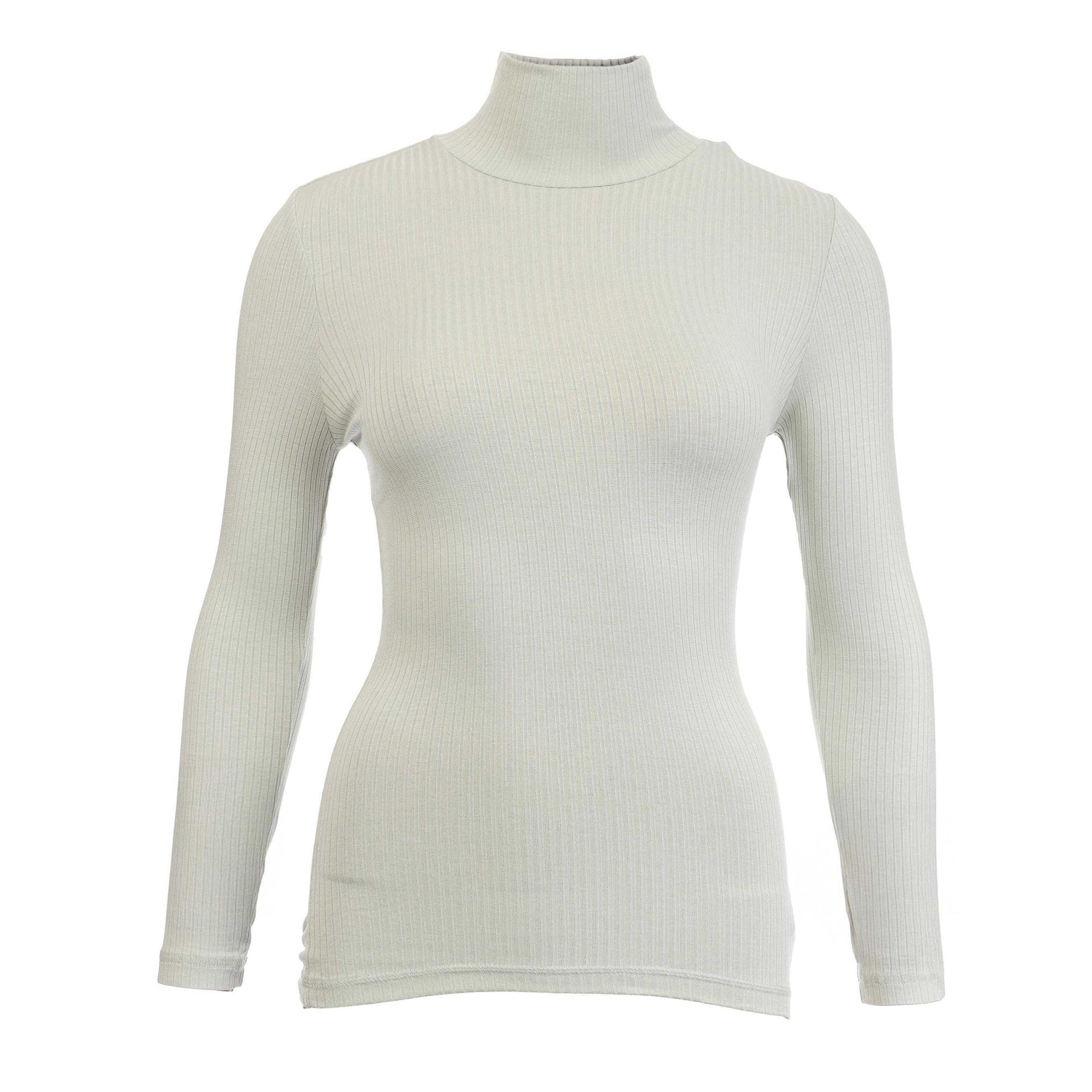 Grey - Front - Diesel Womens-Ladies Long-Sleeved Top