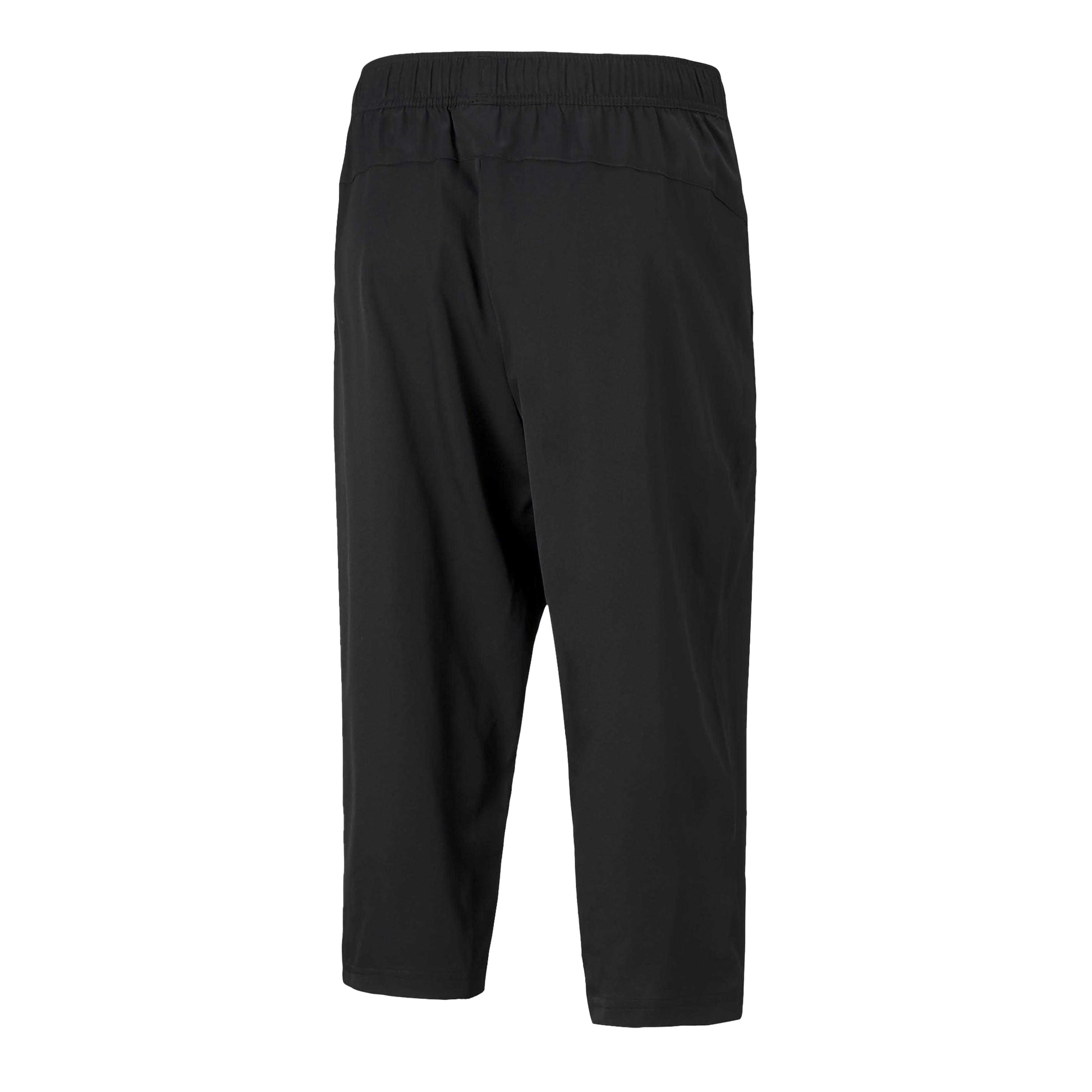 Black - Back - Puma Mens Woven 3-4 Length Jogging Bottoms