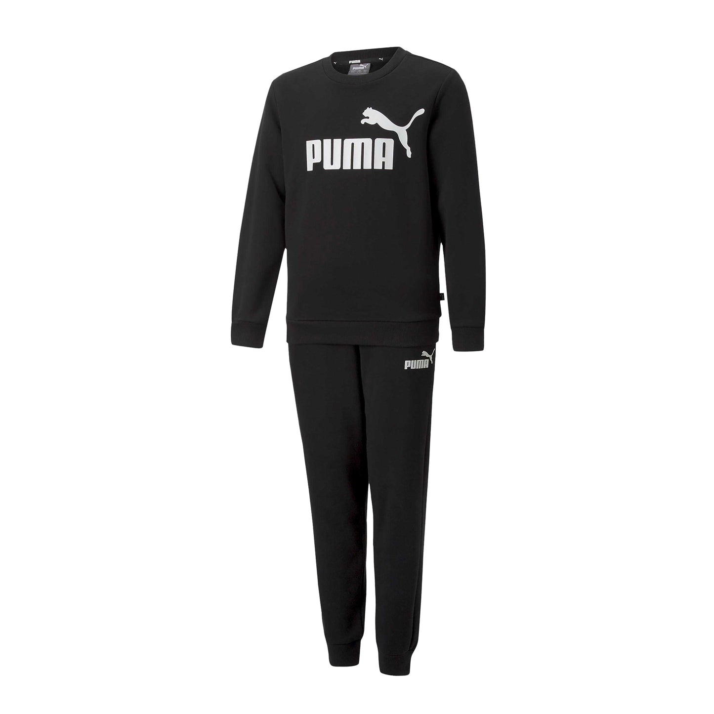 Black - Front - Puma Childrens-Kids Number Logo Tracksuit