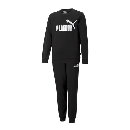 Black - Front - Puma Childrens-Kids Number Logo Tracksuit