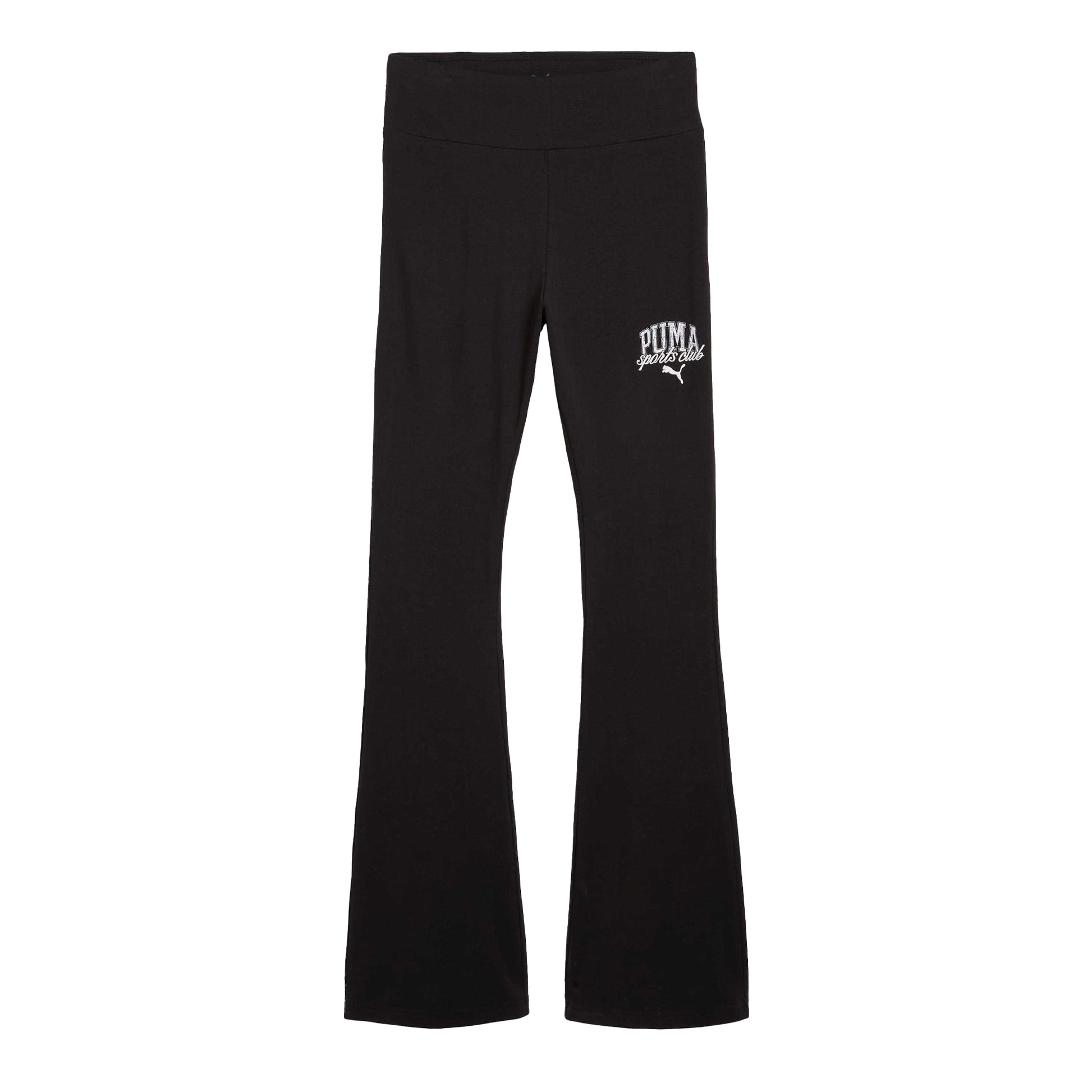Black - Front - Puma Womens-Ladies Flared High Rise Leggings