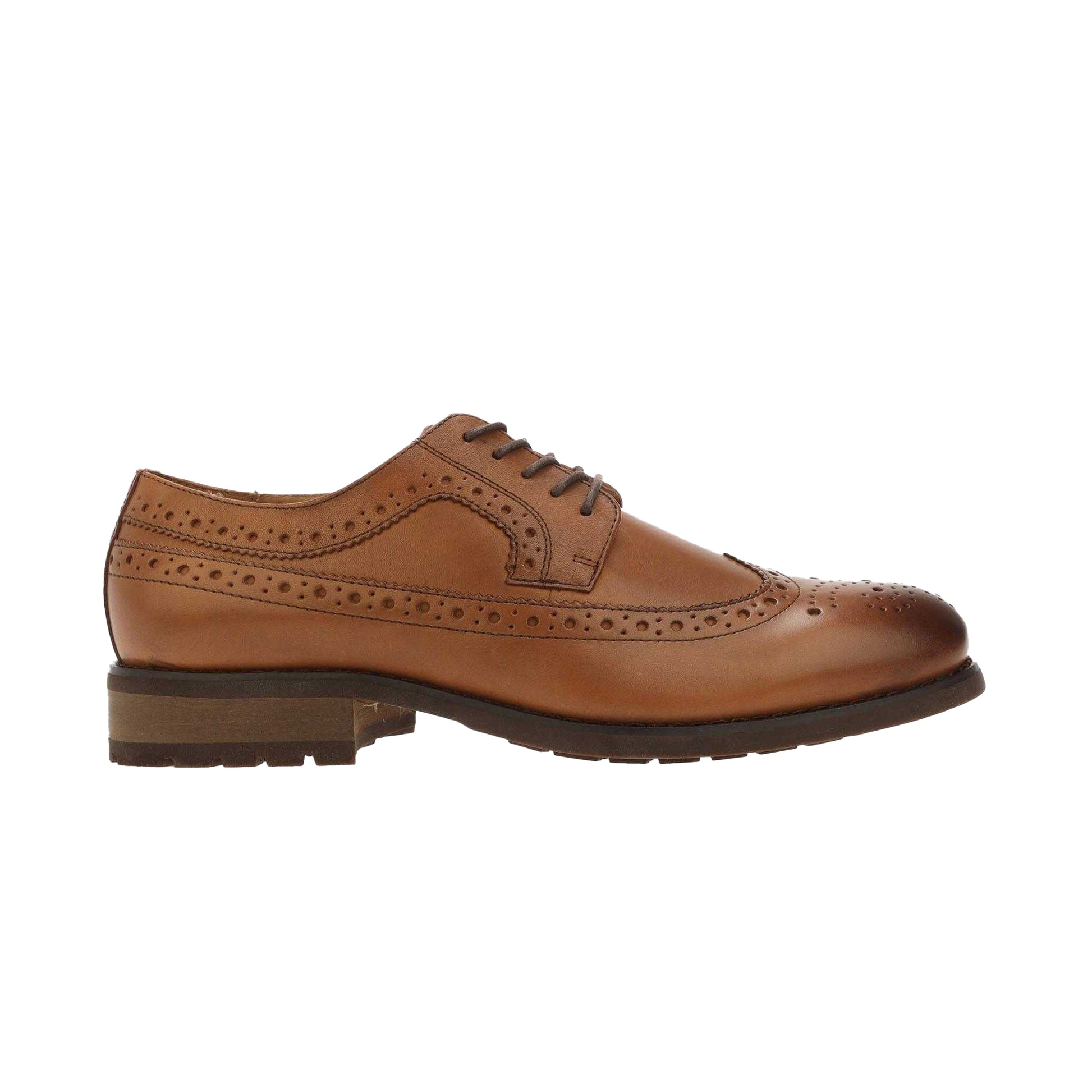 Brown - Back - Firetrap Mens Croydon Leather Brogues