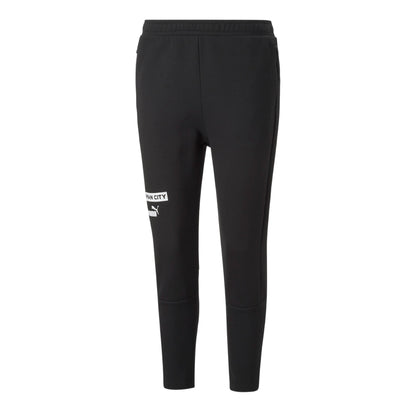 Black - Front - Puma Mens Manchester City FC Casual Jogging Bottoms