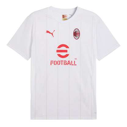 White - Front - Puma Mens Prematch AC Milan Jersey