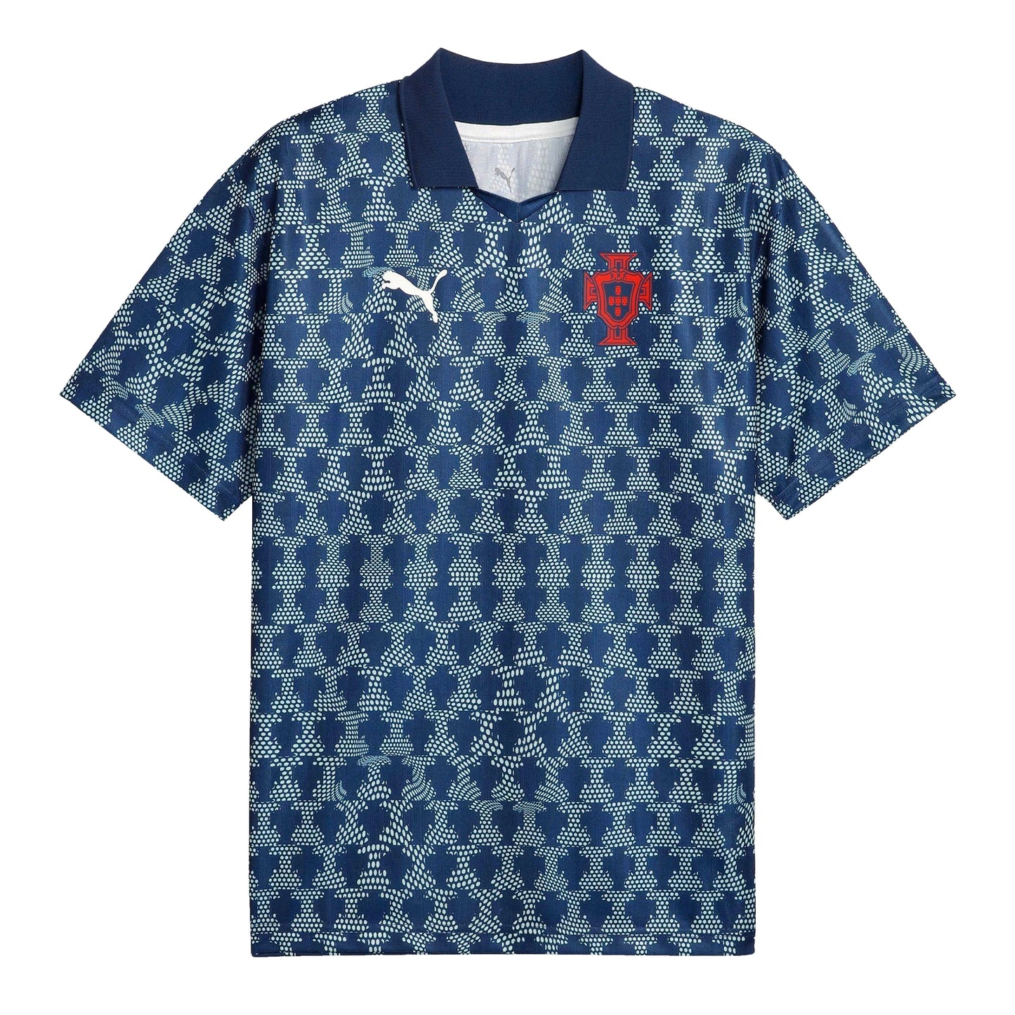 Blue - Front - Puma Mens ftblNRGY+ Retro Portugal Football Jersey