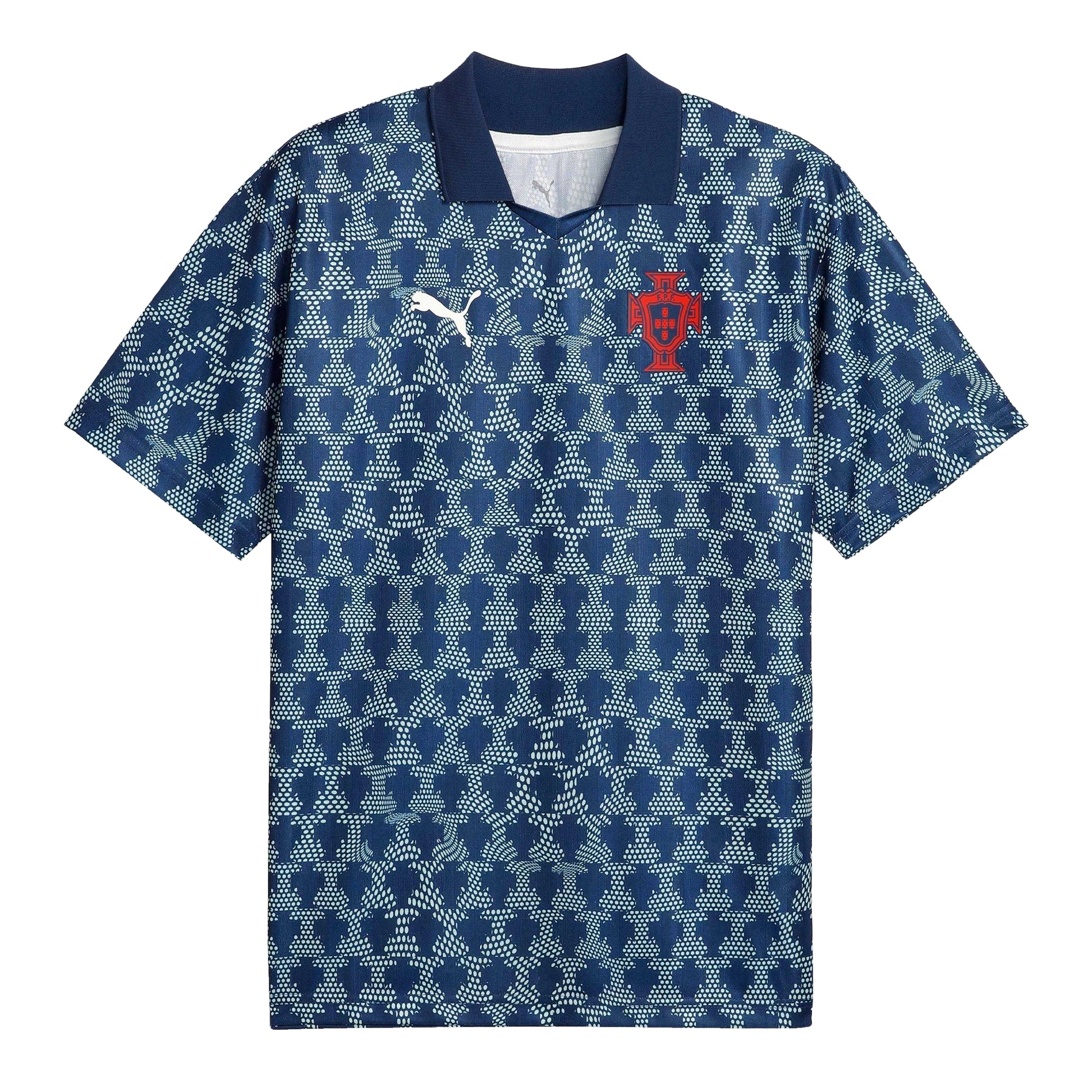 Blue - Front - Puma Mens ftblNRGY+ Retro Portugal Football Jersey