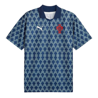 Blue - Front - Puma Mens ftblNRGY+ Retro Portugal Football Jersey