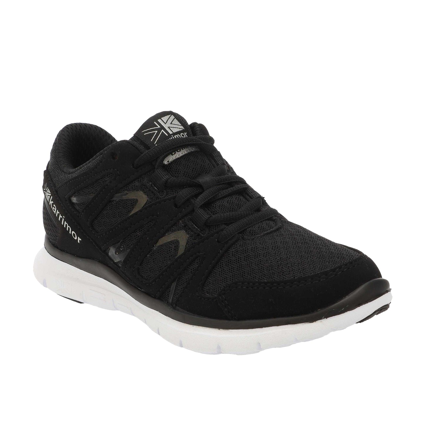 Black - Front - Karrimor Childrens-Kids Duma 00 Running Trainers