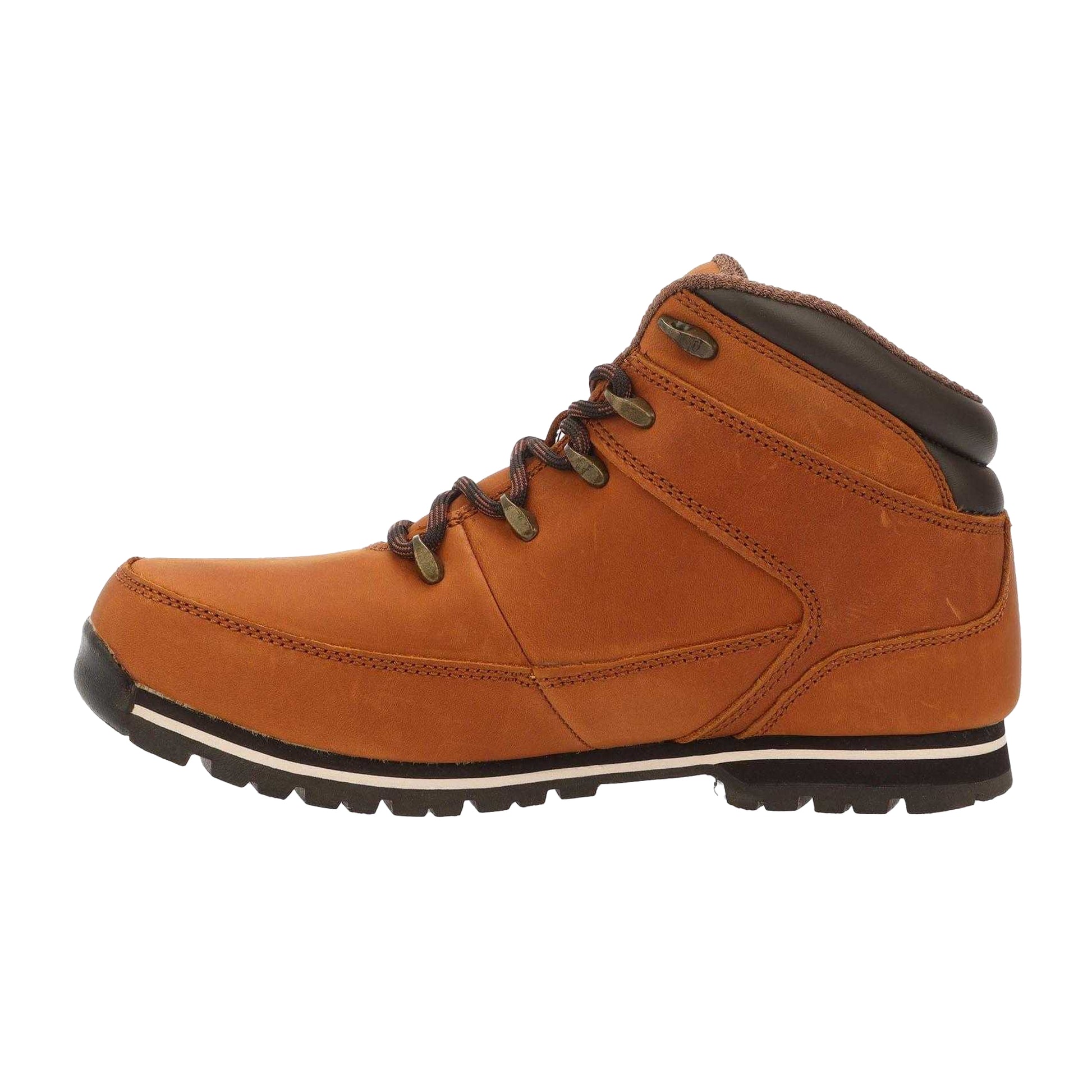 Brown - Back - Firetrap Mens Rhino 2 Leather Hiking Boots