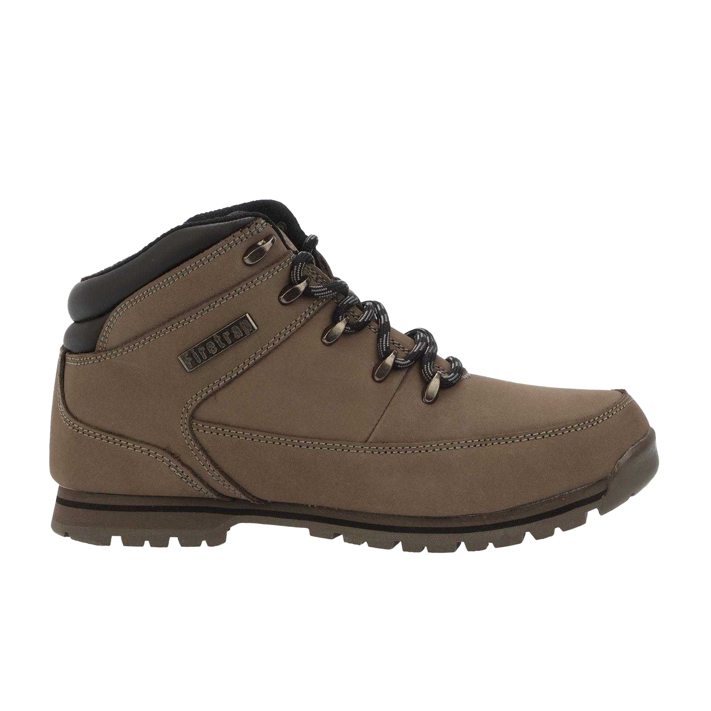 Grey - Front - Firetrap Mens Rhino 2 Leather Hiking Boots