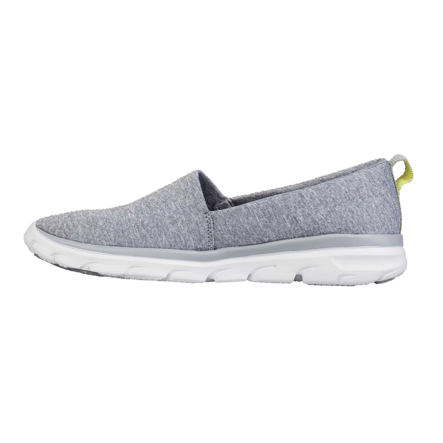 Grey - Back - Fabric Unisex Adult Lolite Slip-on Trainers