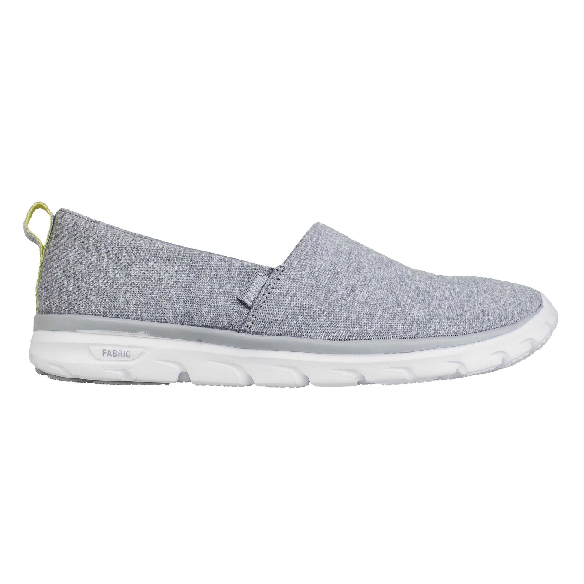 Grey - Front - Fabric Unisex Adult Lolite Slip-on Trainers