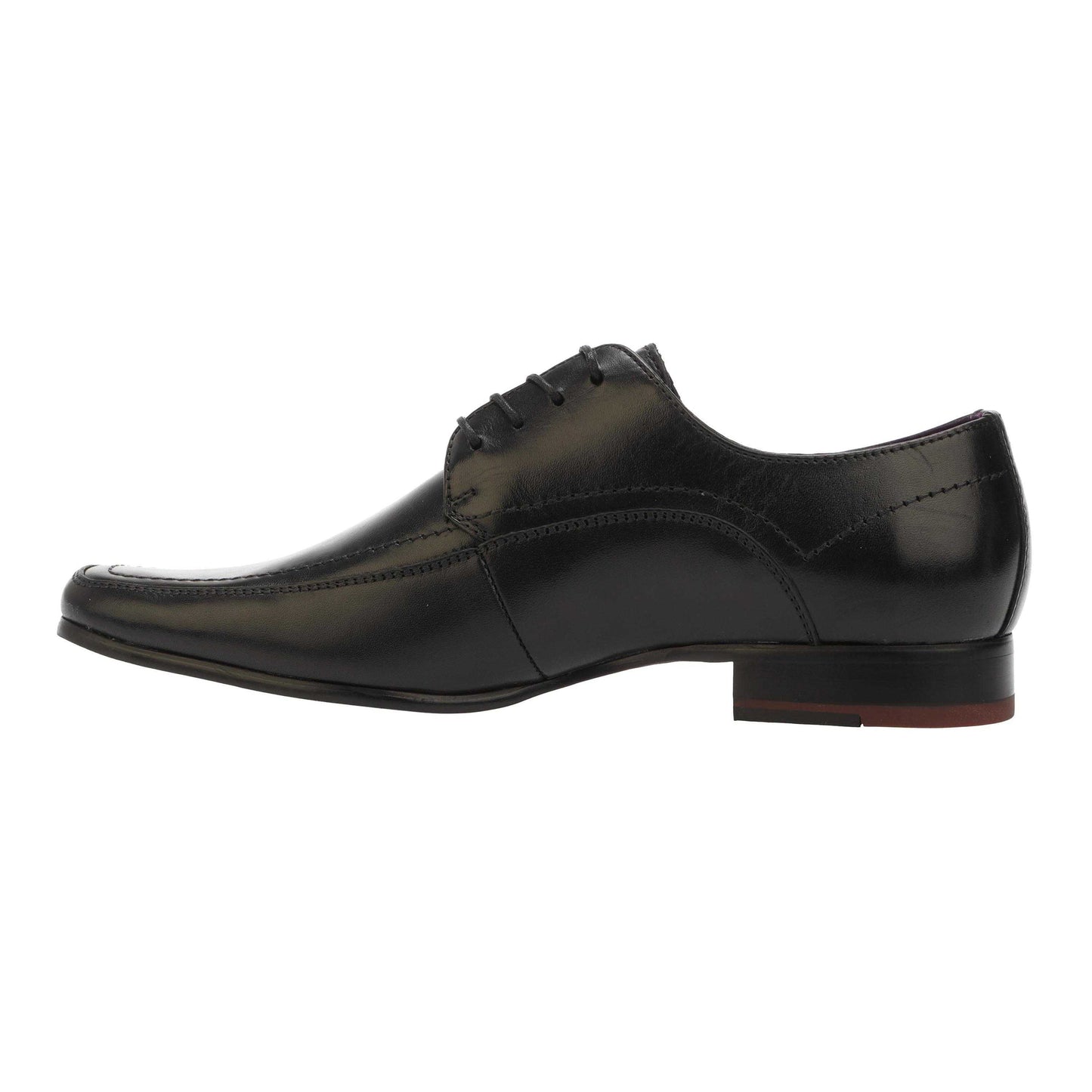 Black - Back - Firetrap Mens Boston Leather Brogues