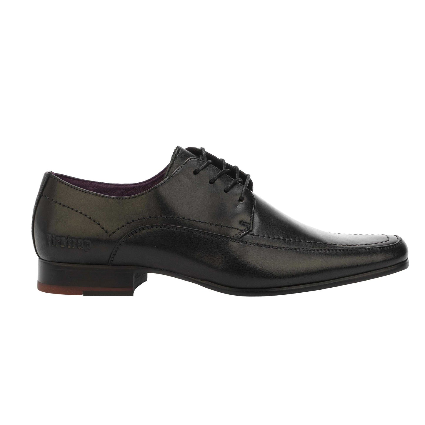 Black - Front - Firetrap Mens Boston Leather Brogues