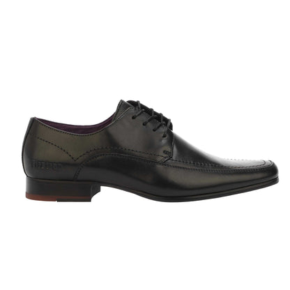 Black - Front - Firetrap Mens Boston Leather Brogues