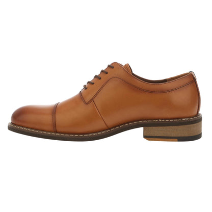 Beige - Back - Firetrap Mens Ames 72 Leather Brogues