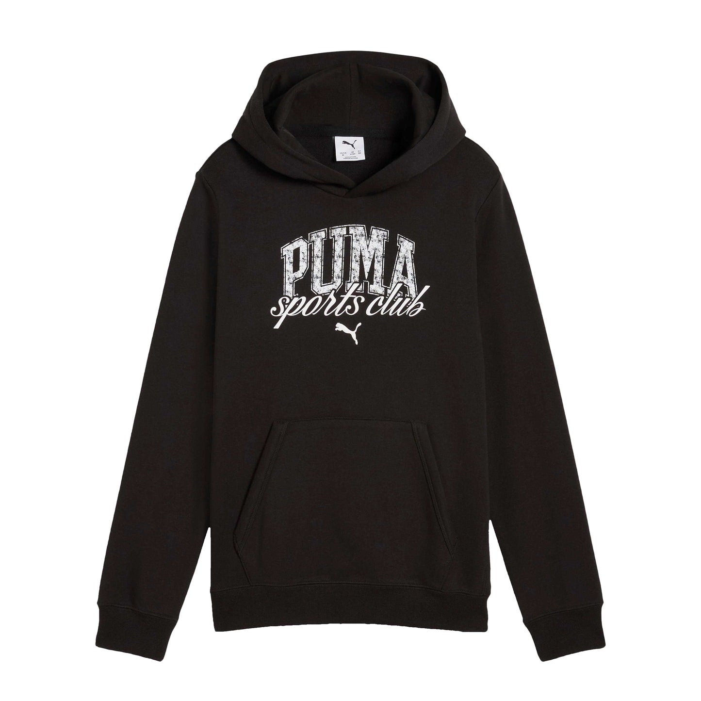 Black - Front - Puma Childrens-Kids Class Terrycloth Hoodie