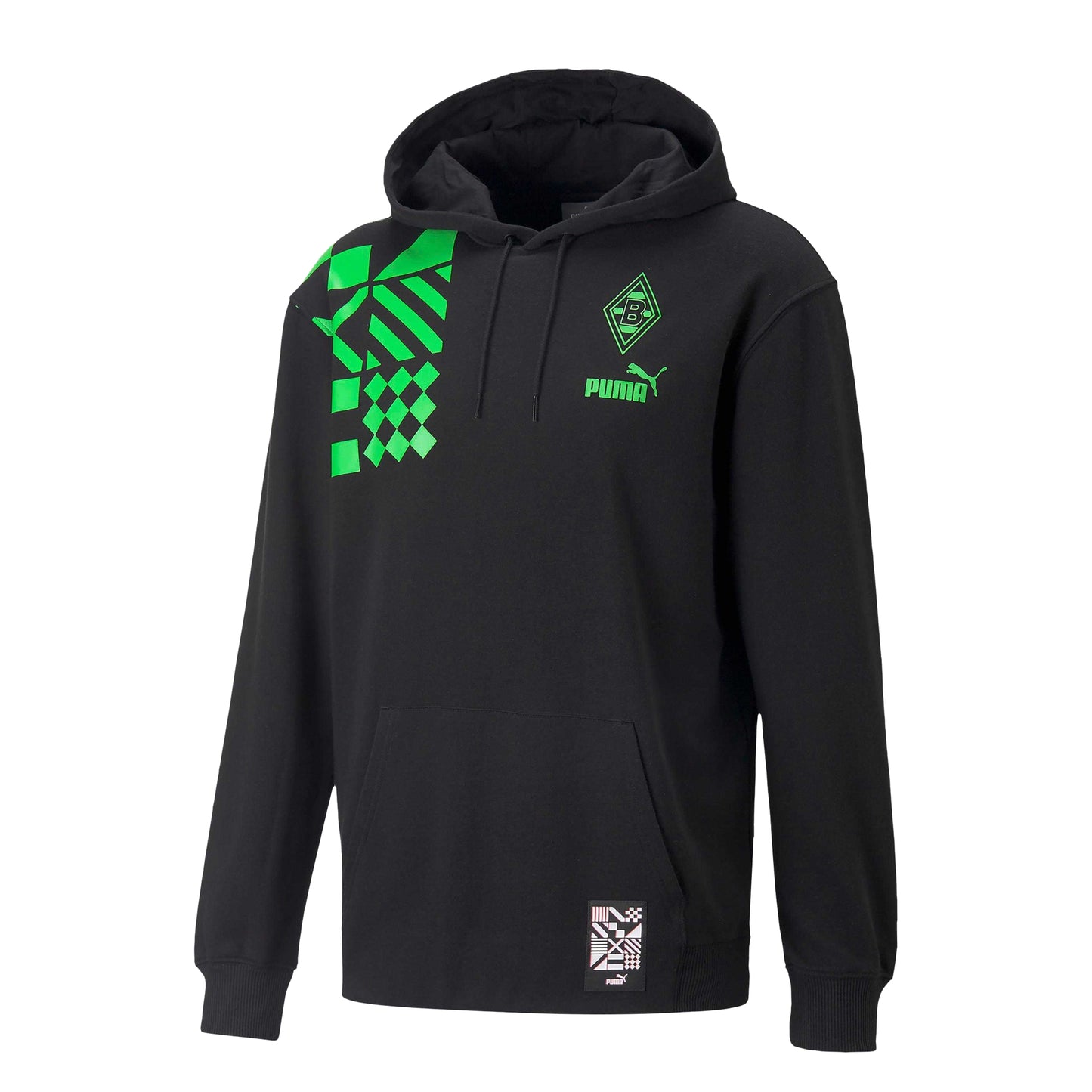 Black - Front - Puma Mens Brussia Dortmund Fc Ftblculture Hoodie