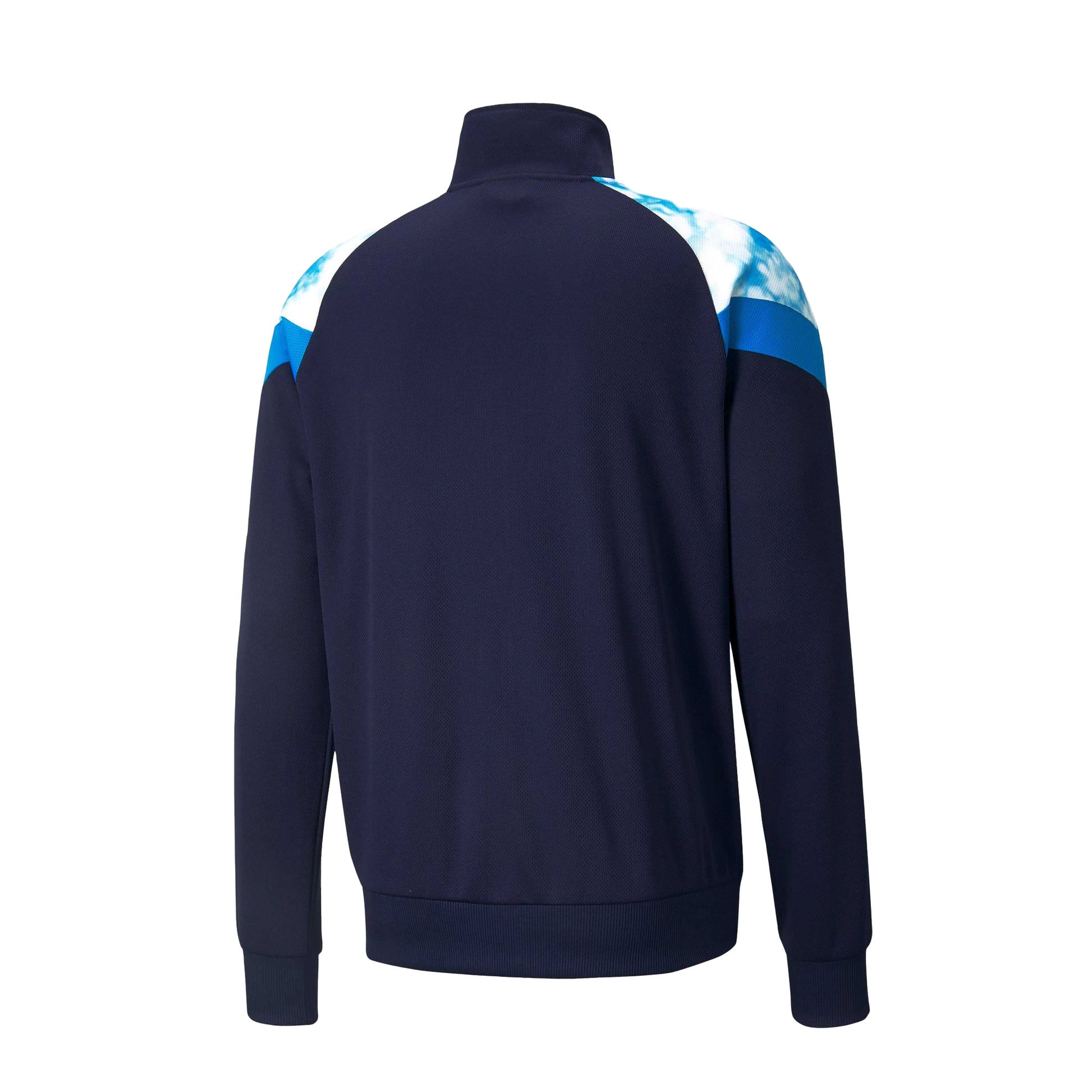 Navy - Back - Puma Mens Olympique De Marseille FC Mesh Track Jacket