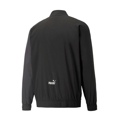 Black - Back - Puma Mens Prematch Olympique De Marseille FC Track Jacket