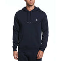 Navy - Front - Original Penguin Mens Sticker Pete Pull Over Hoodie