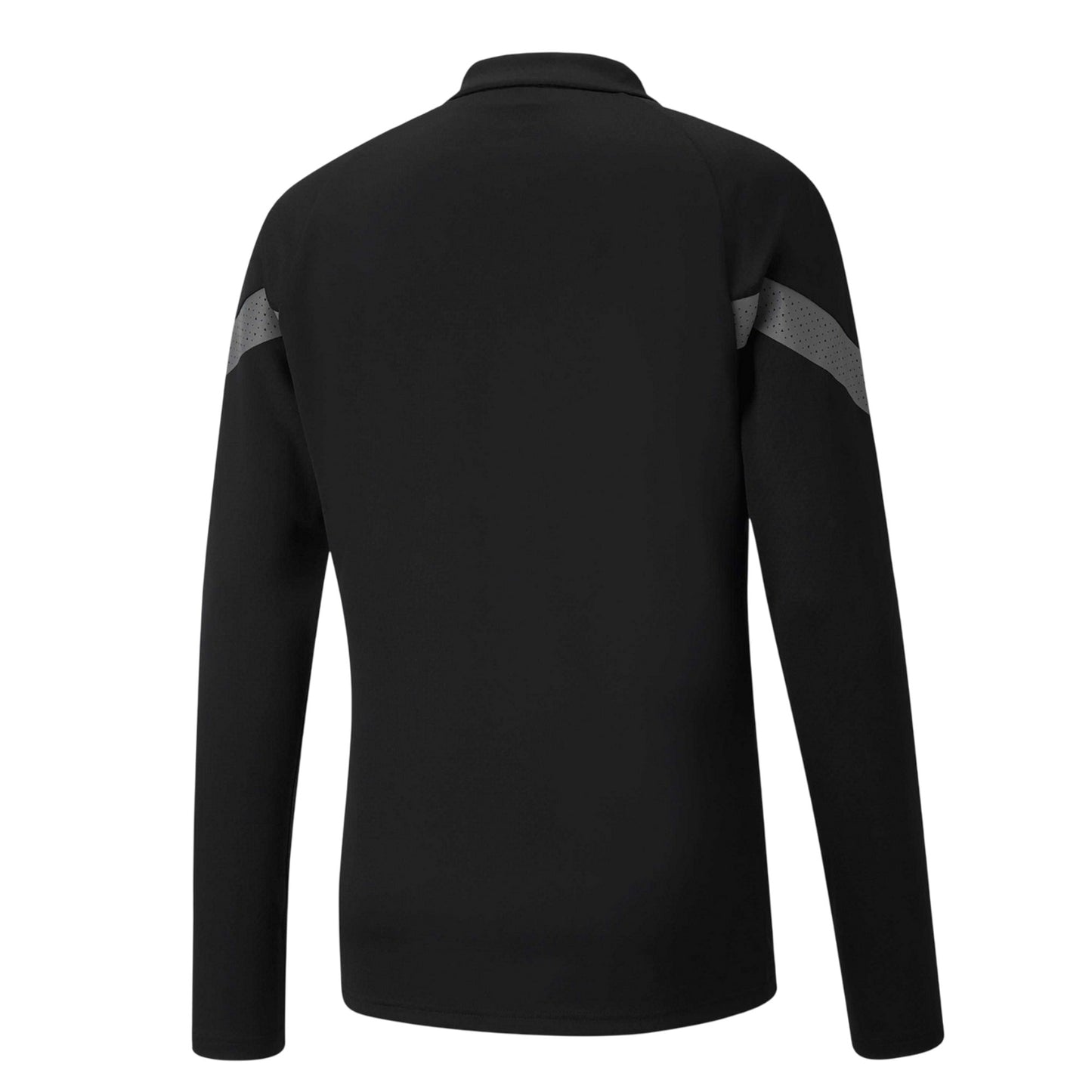 Black - Back - Puma Mens TeamFinal Quarter Zip Training Top