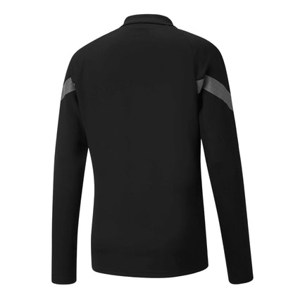 Black - Back - Puma Mens TeamFinal Quarter Zip Training Top
