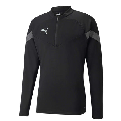 Black - Front - Puma Mens TeamFinal Quarter Zip Training Top