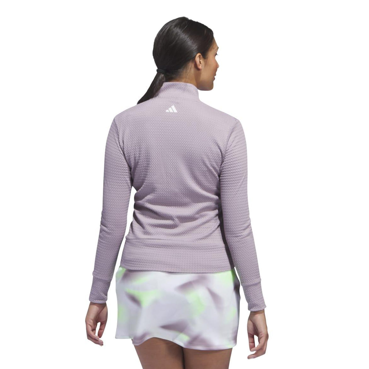 Purple - Back - Adidas Womens-Ladies Ultimate365 Textured Jacket