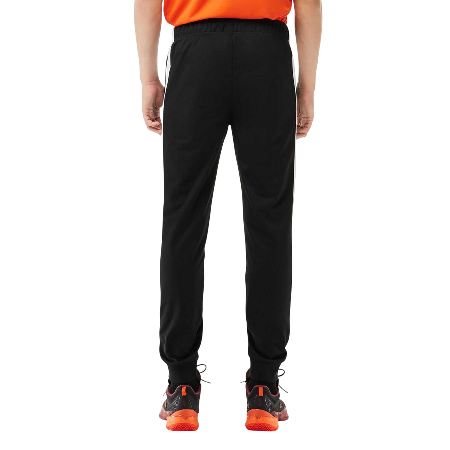 Black-White - Back - Lacoste Mens Tennis Tracksuit Bottoms