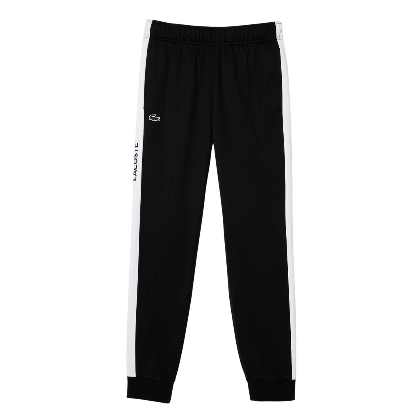 Black-White - Front - Lacoste Mens Tennis Tracksuit Bottoms