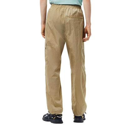Beige - Back - Lacoste Mens Water Repellent Cargo Trousers
